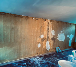 Lange wand voor